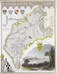 Karte von Cumberland, aus 